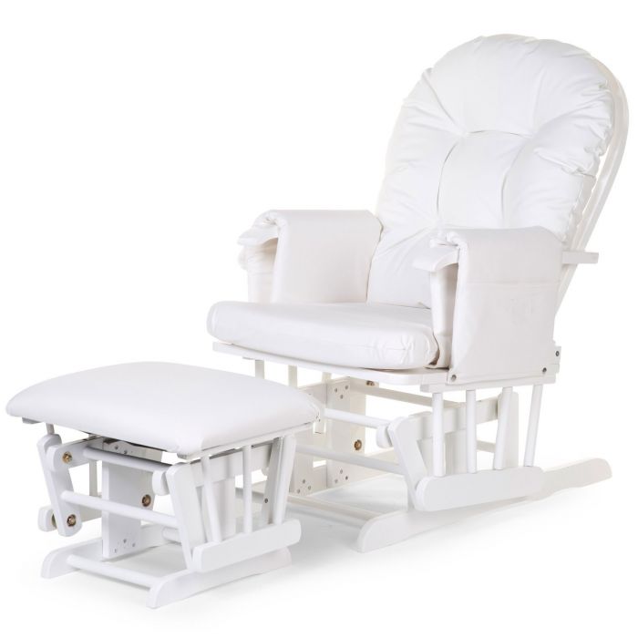 Fauteuil d'Allaitement July pour la Chambre de Bébé Couleur des pieds/base  Bois naturel Tissus CRÈME DE SEATTLE