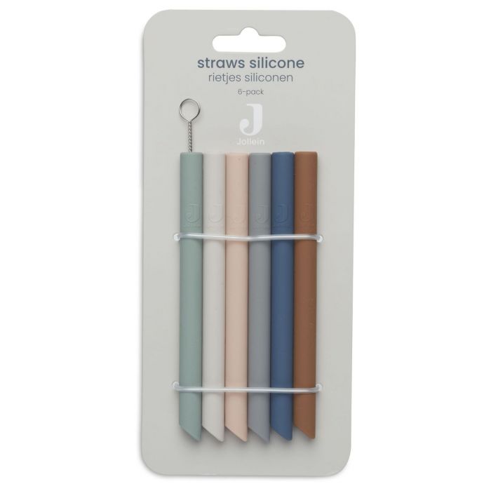 Ulable Pailles en silicone réutilisables Pailles réutilisables colorées