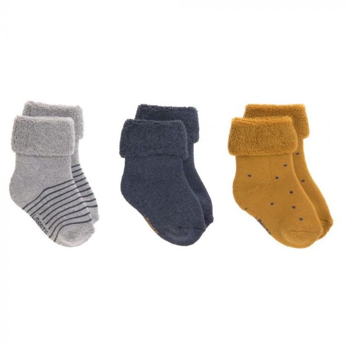 Lot de 3 paires de chaussettes bébé terry fleece - taille 12-14 de Lässig