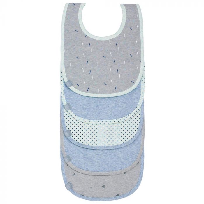 Lot De 5 Bavoirs Eponge Impermeable De Lassig