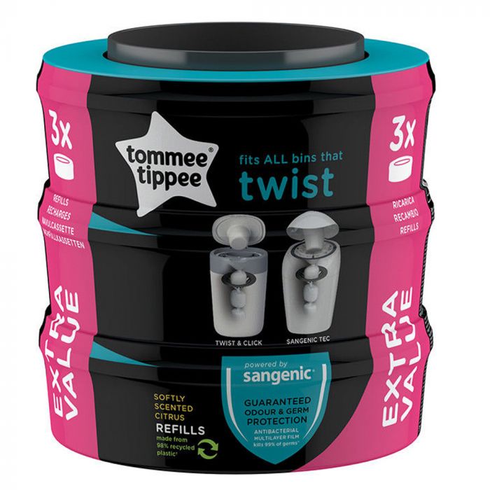 Poubelle à couches Twist & Click Tommee Tippee - Sangenic Tec