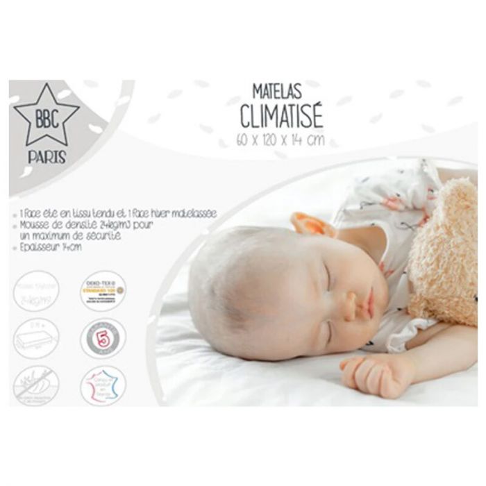 Matelas Bebe Ete Hiver 60 X 1 Cm De c Paris
