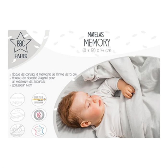 Matelas Bebe Memoire De Forme 60 X 1 Cm De c Paris