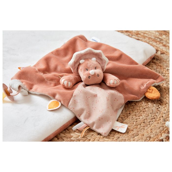 Doudou chat Minouchka NOUKIES plat rose