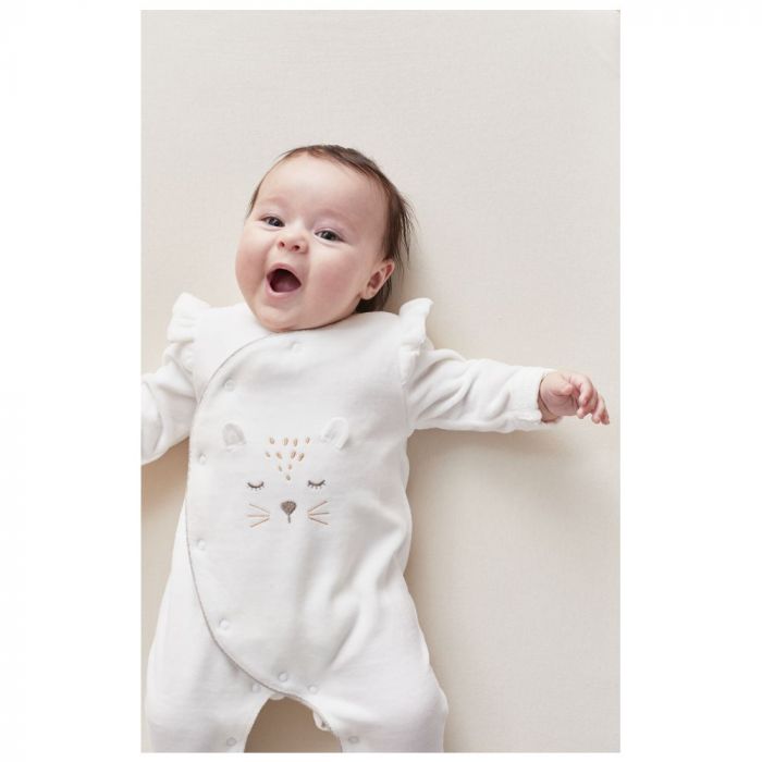 Pyjama velours Kendi ecru 00m Babou Kendi de Noukies