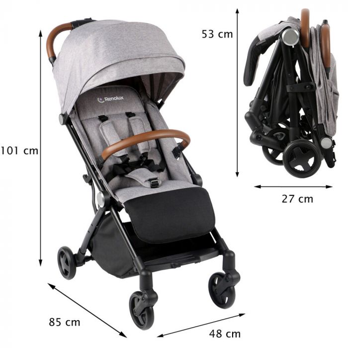 Poussette cheap canne renolux