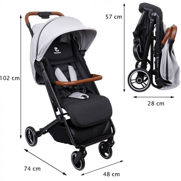 Poussette canne renolux clearance