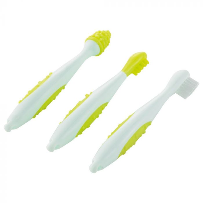 Set De 3 Brosses A Dents De Bebe Confort Set De 3 Brosses A Dents De Bebe Confort