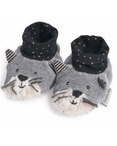 Chaussons bébé Fernand - Les Moustaches