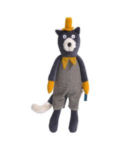 Peluche chat gris Alphonse - Les Moustaches