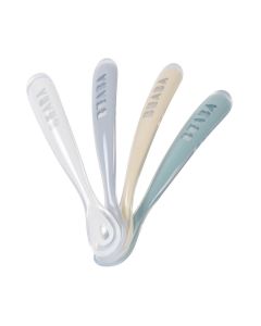 Set de 4 cuillères en silicone 1er âge
