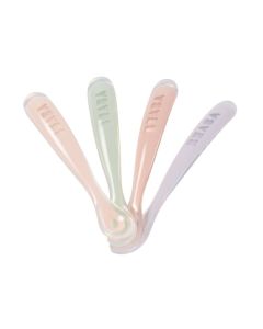 Set de 4 cuillères en silicone 1er âge