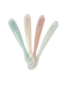 Set de 4 cuillères en silicone 1er âge