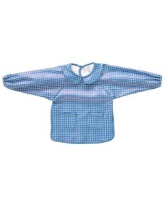 Bavoir imperméable à longues manches et col 6-24M