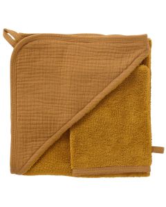 Cape de bain bambou + gant