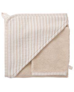 Cape de bain bambou + gant