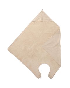 Cape de bain tablier en bambou - 100x100cm