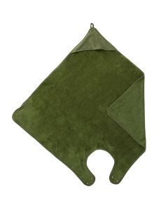 Cape de bain tablier en bambou - 100x100cm