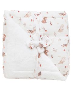 Couverture luxe avec fausse fourrure - 70x100cm