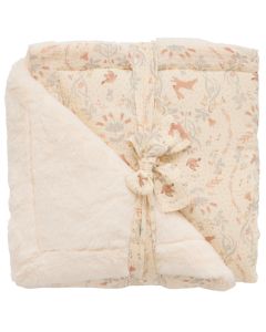 Couverture luxe avec fausse fourrure - 70x100cm