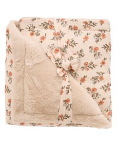 Couverture luxe avec fausse fourrure - 70x100cm