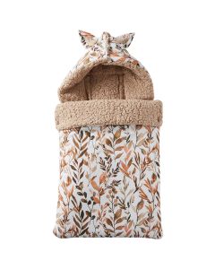 Nid d’ange en coton doublé sherpa 0-6M