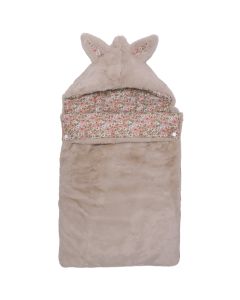 Nid d’ange fausse fourrure doublé gaze de coton 0-6M