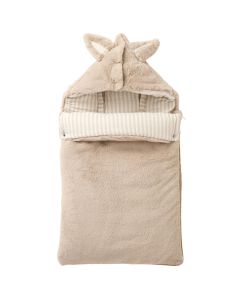 Nid d’ange fausse fourrure doublé gaze de coton 0-6M