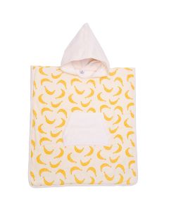 Poncho de bain à capuche en éponge bambou 3-5ans
