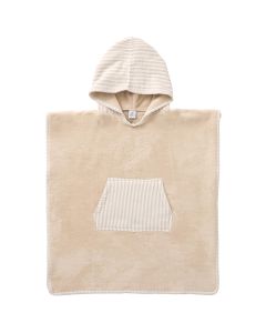 Poncho de bain à capuche en éponge bambou 3-5ans