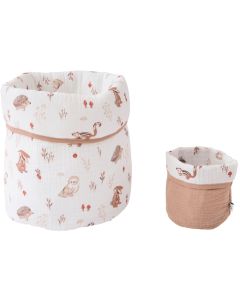 Set de 2 corbeilles de rangement