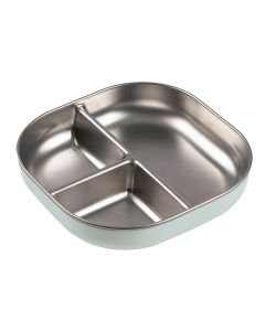 Assiette compartimentée inox