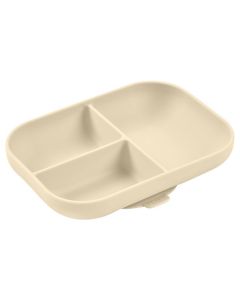 Assiette compartimentée silicone avec ventouse