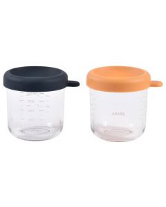 Coffret de 2 pots de conservation en verre 2 x 250 ml