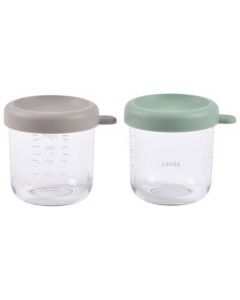 Coffret de 2 pots de conservation en verre 2 x 250 ml