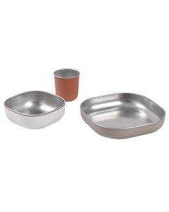 Coffret repas en inox - 3 pcs