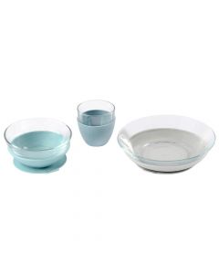 Coffret repas en verre - 3 pcs