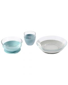 Coffret repas en verre - 3 pcs