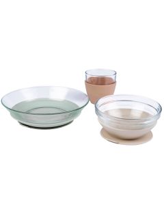 Coffret repas en verre - 3 pcs