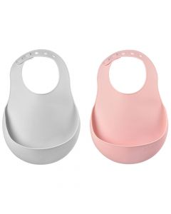 Lot de 2 bavoirs en silicone