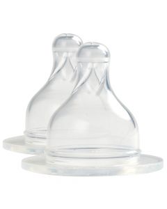 Lot de 2 tétines – liquide épais 18m+