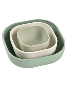 Lot de 3 bols silicone gigogne