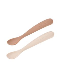 Set de 2 cuillères en silicone (4m+) avec boîte de transport