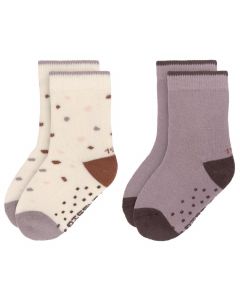 Lot de 2 paires de chaussettes antidérapantes - taille 19-22