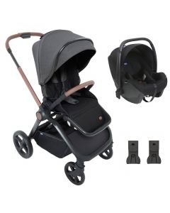 Poussette citadine Mysa Black satin Chicco - Bébé Canaille