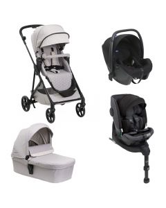 Trio Seety + nacelle + Kory Essential i-Size + Bi-Seat Air i-Size + base 360°