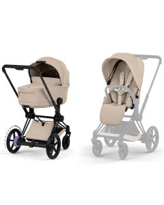 Duo e-Priam 3 + nacelle pliable