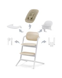 Pack 4-en-1 chaise haute Lemo 2