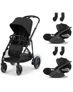 Poussette e-Gazelle S + 2 sièges-auto Cloud T i-Size