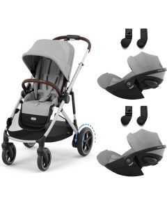 Poussette e-Gazelle S + 2 sièges-auto Cloud G i-Size
